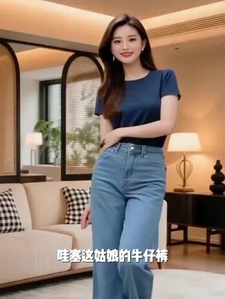 纯色短袖t恤衫女新款夏季修身收腰别致小众设计感圆领体恤上衣