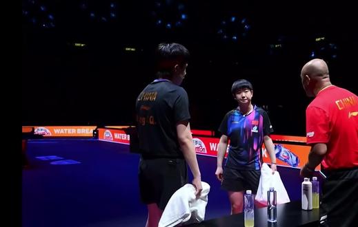 辛苦了莎莎楚钦🤟🤟🤟混双比赛#乒乓球