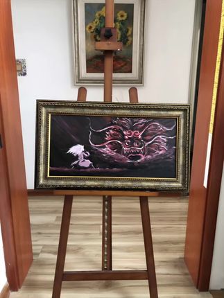 动漫油画 #火影忍者#画画#80后