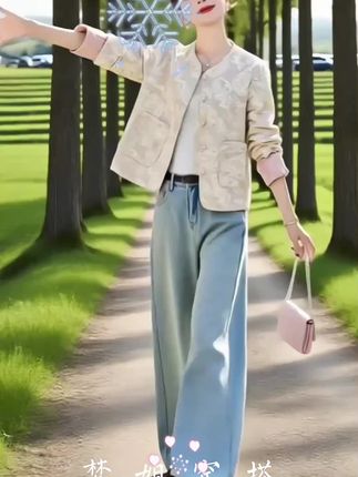 新中式小香风外套气质长袖时尚优雅春秋上衣女显瘦小个子百搭