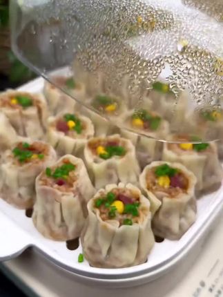 早食光老长沙烧麦梅干菜玉米火腿糯米烧卖早餐速食半成品速冻食品