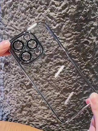 适用OPPOReno11手机壳电镀透明11pro#硅胶全包防摔手机壳 简约#保护软壳