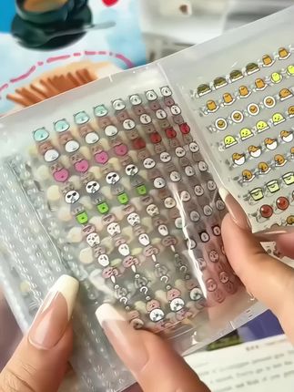 迷你小鼻嘎贴纸本女孩儿童小比嘎高颜值咕卡手账手帐贴纸素材可爱 #迷你小贴纸 #贴纸 #小孩子的快乐总是那么简单 #哄娃神器玩具