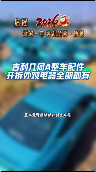 吉利几何A整车配件开拆,外观电器全部都有