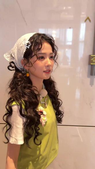 #白鹿 今日份饭撒!两个爱心辫子好可爱哈哈哈哈#叶璃 #莫离