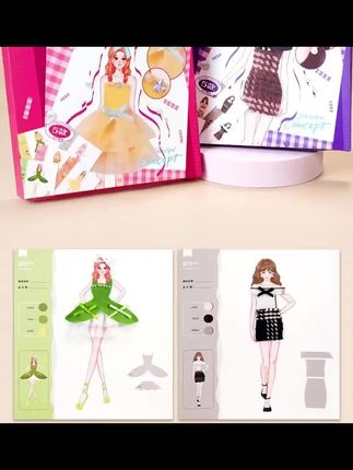 家里有小公主的一定要给她安排这个儿童服装设计手工,让孩子自己动手设计制作衣服,满足孩子的创作欲望的同时,还能提高它的动手能力和专注力。孩子可以安静的玩一整天,再也不吵着玩手机看电视了,看着自己设计的衣服,孩子也是满满的成就感 #DIY #儿童换装贴纸 #好物推荐🔥 #种草好物 #儿童益智