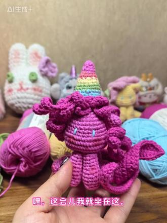 谁不喜欢碧琪呢?特别是今年又是马年,哈哈꜀( ˊ̠˂˃ˋ̠ )꜆#我的手工作品分享给大家 #手工毛线编织 #做手工我是认真的 #毛线钩织