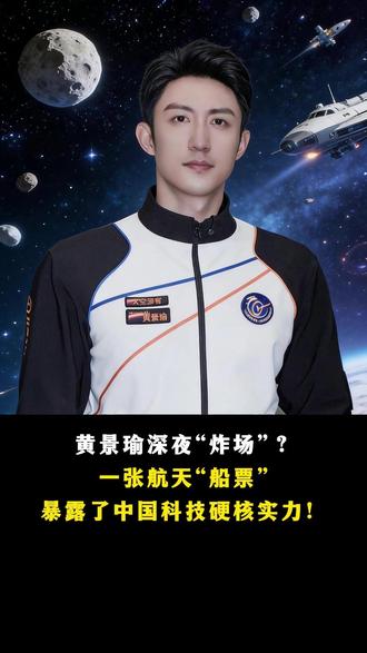 300万一张票被抢空?黄景瑜偷偷买了“船票”2028年飞天 “黄景瑜要上天了!不是演戏,是真·上天!内娱硬汉直接拿下中国009号‘太空身份证’!”#科技 #中国技术 #中国新科技 #科技改变生活 #黄景瑜