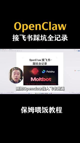 OpenClaw 接飞书踩坑全记录 保姆喂饭教程 #记录真实生活#openclaw #飞书 #接入飞书 #保姆级教程