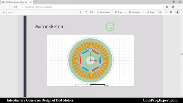 永磁同步电机转子与磁体的参数化建模