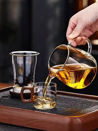 加厚全玻璃内胆泡茶壶#泡茶壶#泡茶杯#茶水分离杯#玻璃茶具#茶具好物推荐