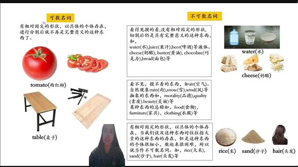 一个视频给你讲清楚可数名词和不可数名词