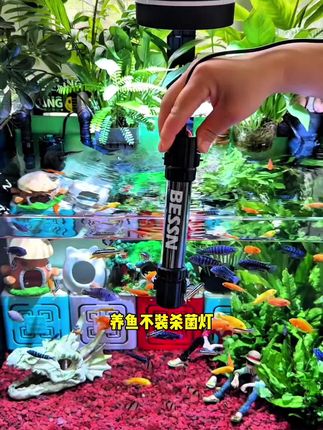 BESSN鱼缸专用杀菌灯潜水灭菌灯紫外线水族鱼缸消毒鱼池除藻 BESSN鱼缸专用杀菌灯潜水灭菌灯紫外线水族鱼缸消毒鱼池除藻净水#好物推荐🔥