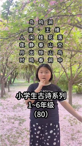 鸟鸣涧 唐·王维#古诗词