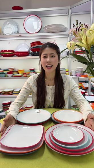 学校食堂盖浇饭盘子该怎么选择 学校食堂盖浇饭盘子尺寸选择,还能印制logo #密胺餐具 #盖浇饭 #学校食堂 #快餐店