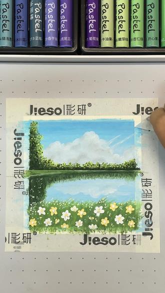 油画棒打卡第十六张|今天画春日湖畔 油画棒:经典+马卡龙
画纸:10x10
#油画棒 #油画棒教程 #跟着抖音学画画 #画画
