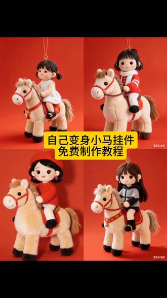 用自己照片变身小马挂件 #小马挂件#豆包ai#变身小马挂件#豆包p图已经nextlevel了#马年
