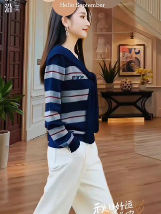 高级感早秋品质女装长袖毛衣假两件披肩针织打底衫:/ 休闲显瘦上衣