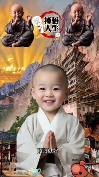 禅悟人生励志情感语录/一键剪同款解锁草稿导入自拍视频或照片即可#剪映视频制作 #一禅小和尚语录 #禅悟人生 #小和尚 #唯美意境
