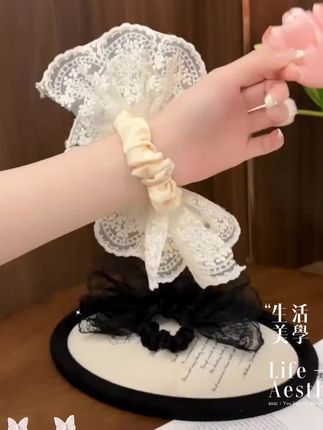 终于找到一款超好看的发圈了#蕾丝发圈#发圈#发圈头绳 #谁带谁好看