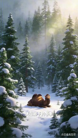 #骆驼 天山脚下的骆驼🐫