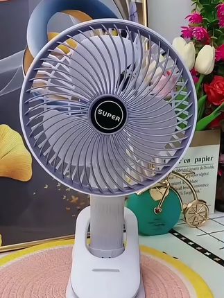 卡通电风扇小型桌面宿舍迷你学生桌面轻音台扇寝室床办公室大风力#卡通小风扇#冰凉#创作灵感 #生活好物