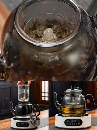 2025新款耐高温玻璃茶壶泡茶家用单壶烧水蒸煮茶器电陶炉专用茶具#电陶炉专用茶具 #玻璃茶壶 #家用单独烧水