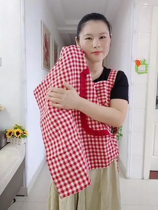 #围裙#棉布围裙 #舒适透气 #面料柔软舒适 #厨房好物