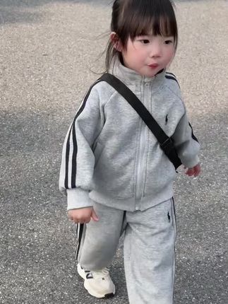 儿童套装2025春季新款男童日系潮牌两件套宝宝春秋休闲运动套装潮#潮宝穿搭 #潮童穿衣搭配 #可爱萌娃