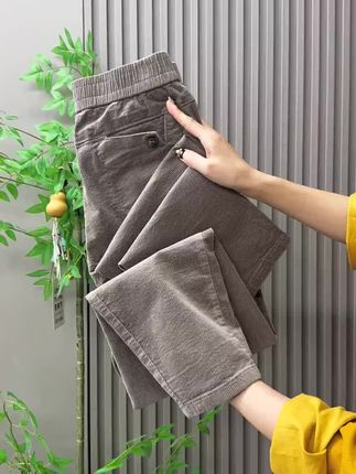 新款条绒时尚女裤