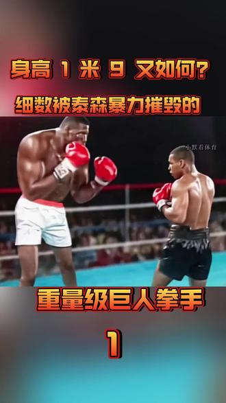 身高 1 米 9 又如何?细数被泰森暴力摧毁的重量级巨人拳手 #拳击#拳王#泰森#KO #名场面