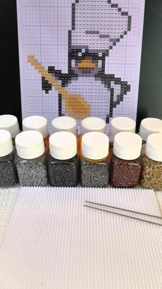 粉丝宝宝投稿系列~
#真实生活分享计划 #拼豆 #拼豆图纸 #高雅人士 #企鹅