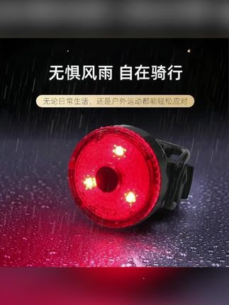自行车尾灯山地车夜骑灯公路车骑行灯警示灯配件大全骑行装备充电#夜间骑行灯 #自行车花鼓灯 #自行车夜光灯 #自行车尾灯 #骑行尾灯