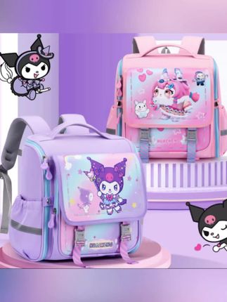 #新款卡通横版库洛米儿童护脊书包#小学生男女孩1-6年级防水双肩包#新款库洛米儿童护脊书包推荐