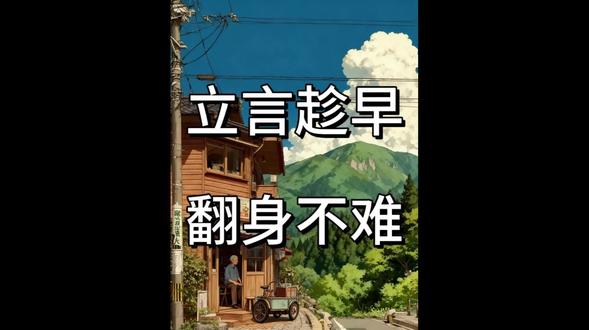 立言趁早 翻身不难#认知觉醒 #人生感悟 #经验分享 #本质#心理