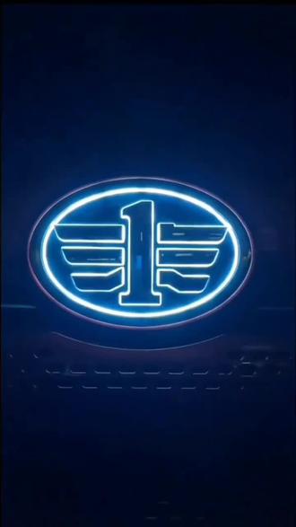 适用解放j6p发光带灯亮车标LED车头J7前脸标志jh6悍威2.0龙v小j6l