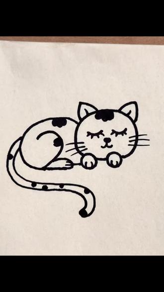 数字200画小猫咪,秒会。 小猫咪简笔画 #简笔画 #儿童画 #简笔画教程 #简笔画教程 #少儿美术