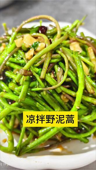 凉拌野泥蒿喜欢吃吗#有没有见过这种吃法 #自己做的纯天然美食 #家乡特色美食晒出来