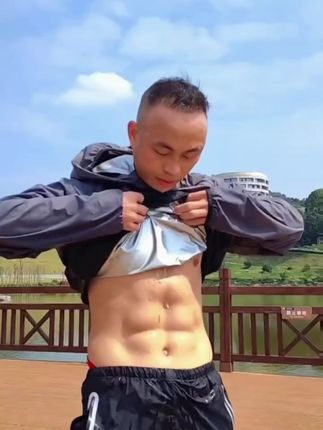 CASAIDENG暴汗服健身加大码发汗运动套装降体服爆汗服宽松大码#暴汗服 #健身穿搭 #健身日记