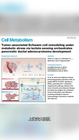 施旺细胞被乳酸“劫持”!《Cell Metabolism》揭示肿瘤免疫逃逸新路径#数据挖掘 #课题思路 #论文写作技巧 #生信分析 #科研思维