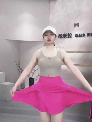 夏季大码高腰胖mm运动女外穿防走光裤裙健身跑步速干瑜伽五分短裤抖音小助手热门推荐