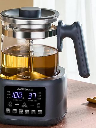 #煮茶壶 Chigo志高蒸汽煮茶壶黑茶白茶全自动泡茶喷淋式玻璃煮茶器养生壶#养生壶 #茶壶 #玻璃壶 #玻璃壶煮茶器
