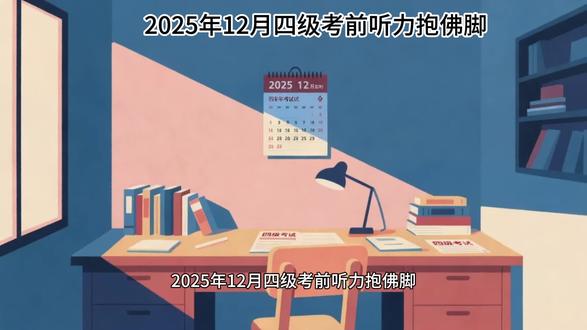 2025年12月四级考前听力抱佛脚 #英语四级