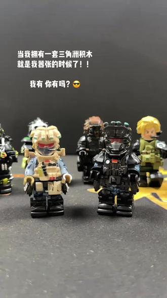 三角洲行动手办人仔蚀金玫瑰红狼威龙积木军事特种兵模型拼装玩具#三角洲积木人仔 #积木人仔 #军事积木 #六一儿童节 #儿童节礼物 #六一儿童节礼物