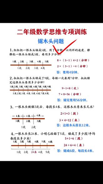 #二年级 思维不开窍,一定要多练图解思维应用题!用画的方式,将复杂的文字转化为可视的线段、图形,一目了然!学会“建模思维”,锻炼孩子数学思维#二年级数学 #学霸秘籍#寒假充电计划