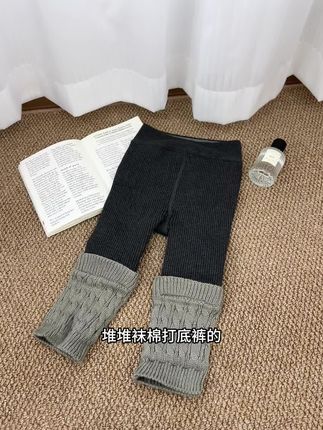 女童加绒一体绒打底裤+小腿袜!暖到抗寒,穿脱方便,搭衣服超显乖~#女童打底裤 #儿童加绒裤 #宝宝小腿袜 #冬季童装 #女童穿搭