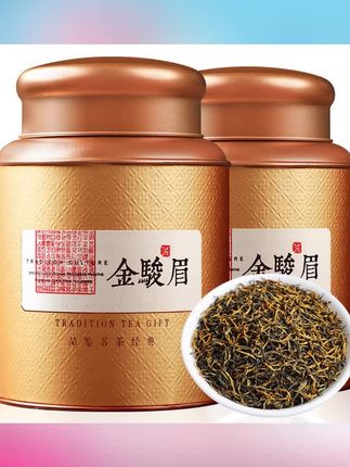 金骏眉红茶茶明前头采嫩芽红茶罐装茶叶福建#金骏眉 #金骏眉红茶