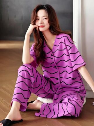 #猫人家居服套装 #纯棉睡衣家居服 #居家外穿都可以 #在家也要美美哒 #家居服女