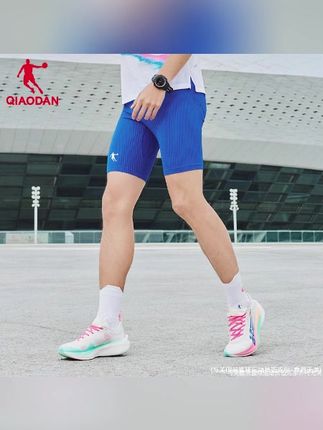 中国乔丹半弹压缩裤男女同款夏季速干透气运动马拉松专业夏日穿搭#压缩短裤 #男女同款 #运动短裤 #马拉松短裤 #速干透气短裤