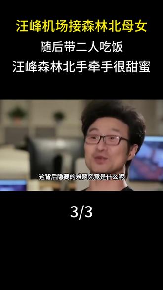  汪峰机场接森林北母女,随后带二人吃饭,汪峰森林北手牵手很甜蜜#明星#娱乐圈#汪峰 #森林北